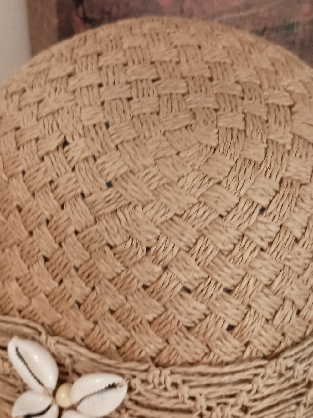 J. Crew Natural Straw Sun Hat with Shell Accents - Picture 4 of 10